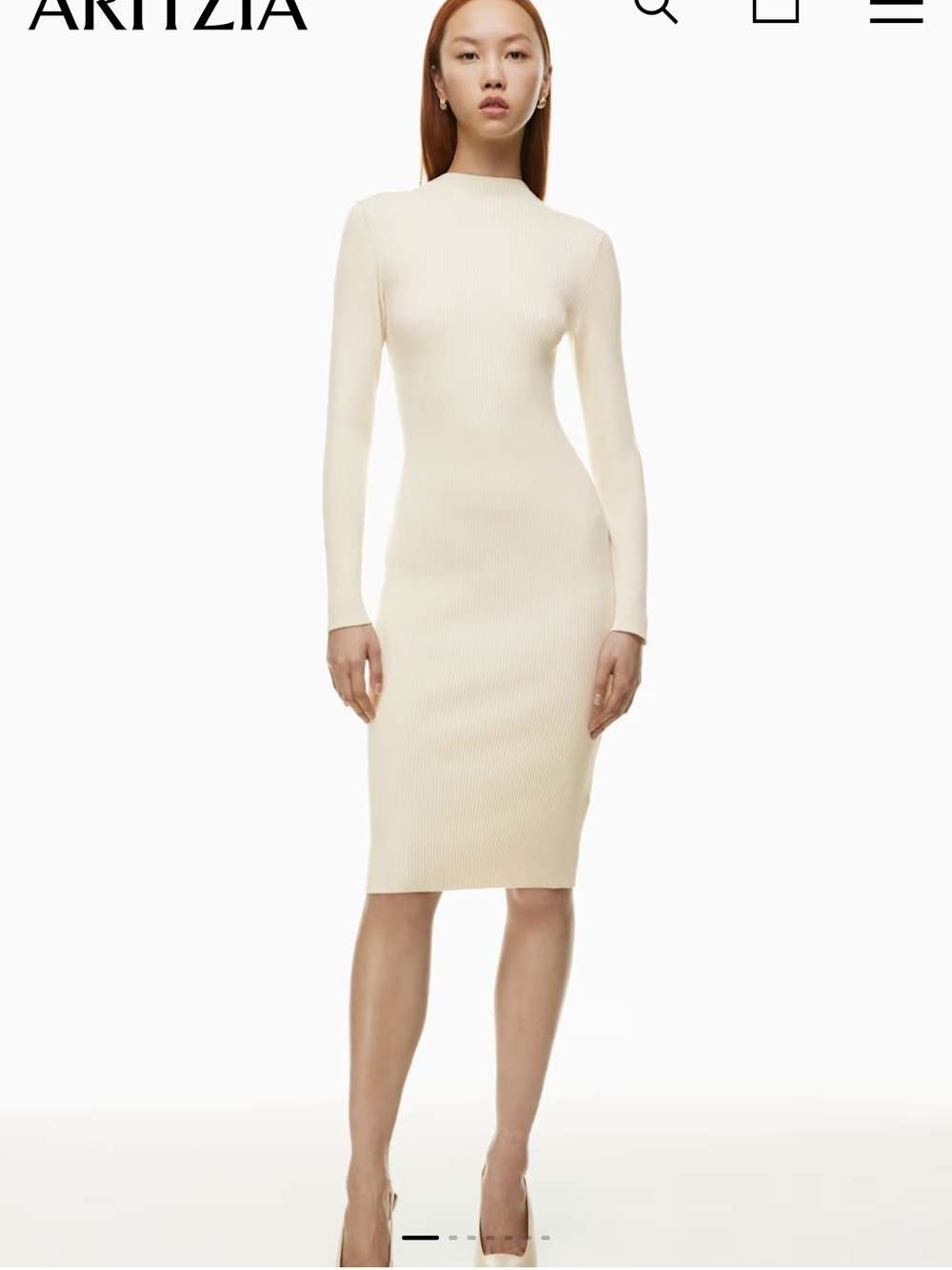 Babaton "Compose"  Long-Sleeve Midi Dress